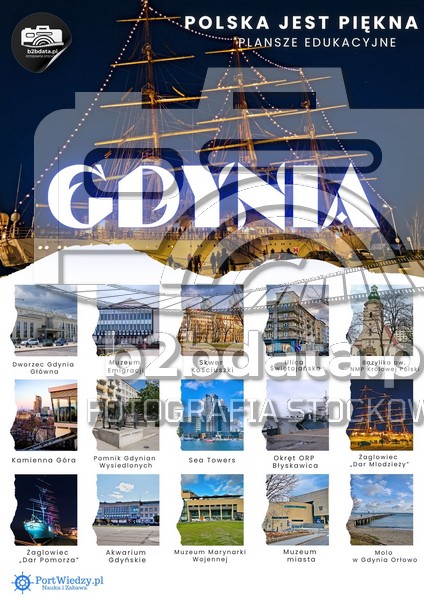 Gdynia plansza edukacyjna | PortWiedzy.pl