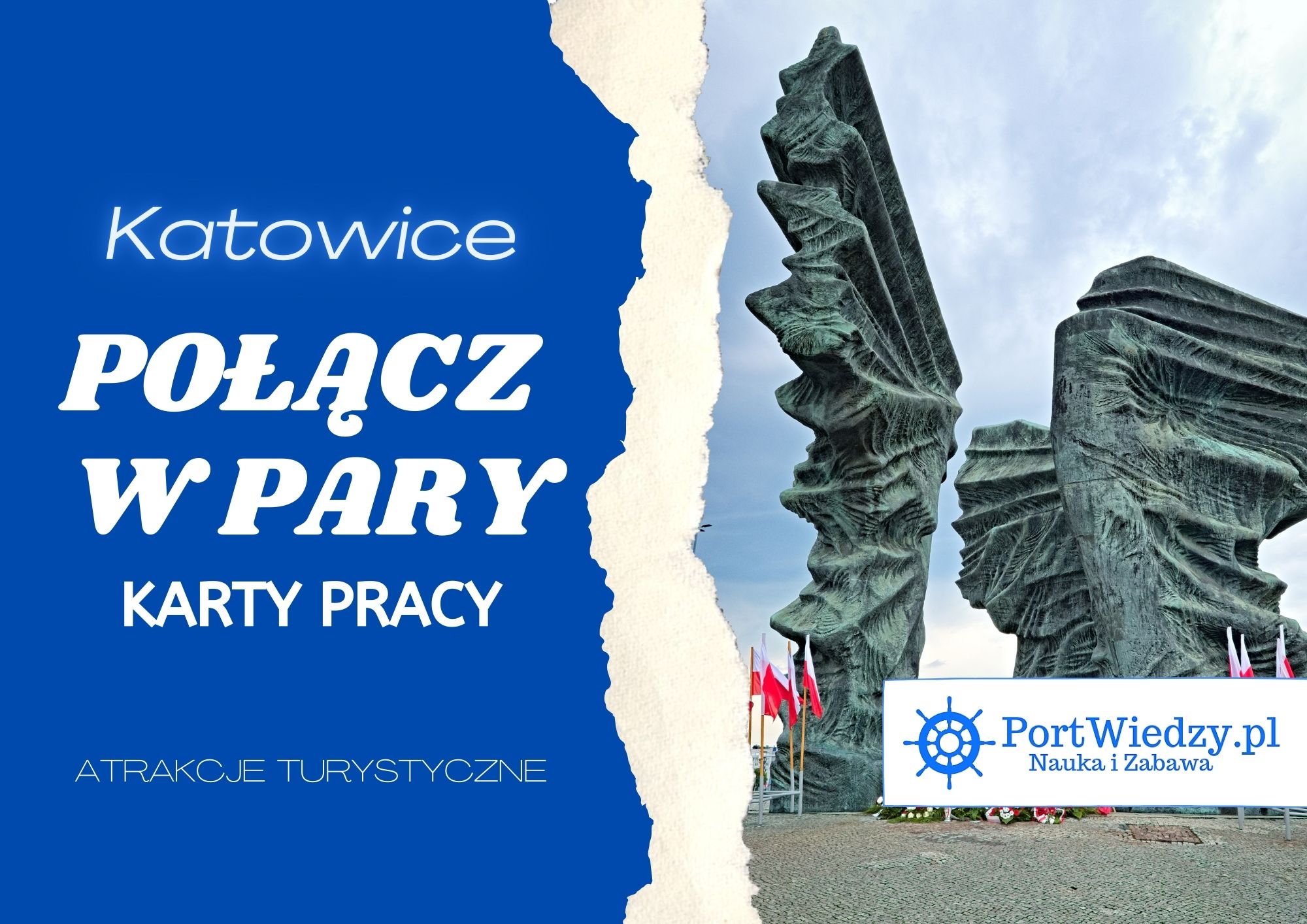 Katowice. Atrakcje turystyczne - Połącz w pary 5 Katowice polacz w pary okladka | PortWiedzy.pl
