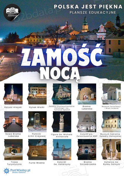 PortWiedzy Zamosc noca | PortWiedzy.pl